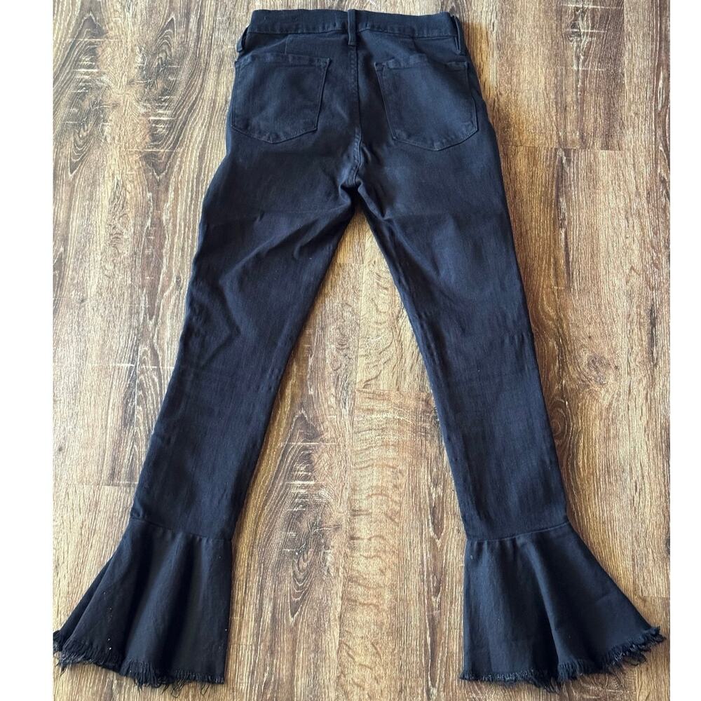 Frame Black Denim Flare Skinny Jeans Size 26 - Picture 9 of 9